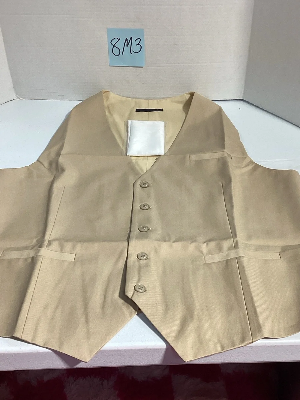 Men's Tan Dress Vest - Classic Tailored Waistcoat